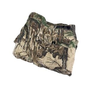Walls Pants Mens 48x32 Brown Realtree Camo Cargo Canvas Hunting Workwear